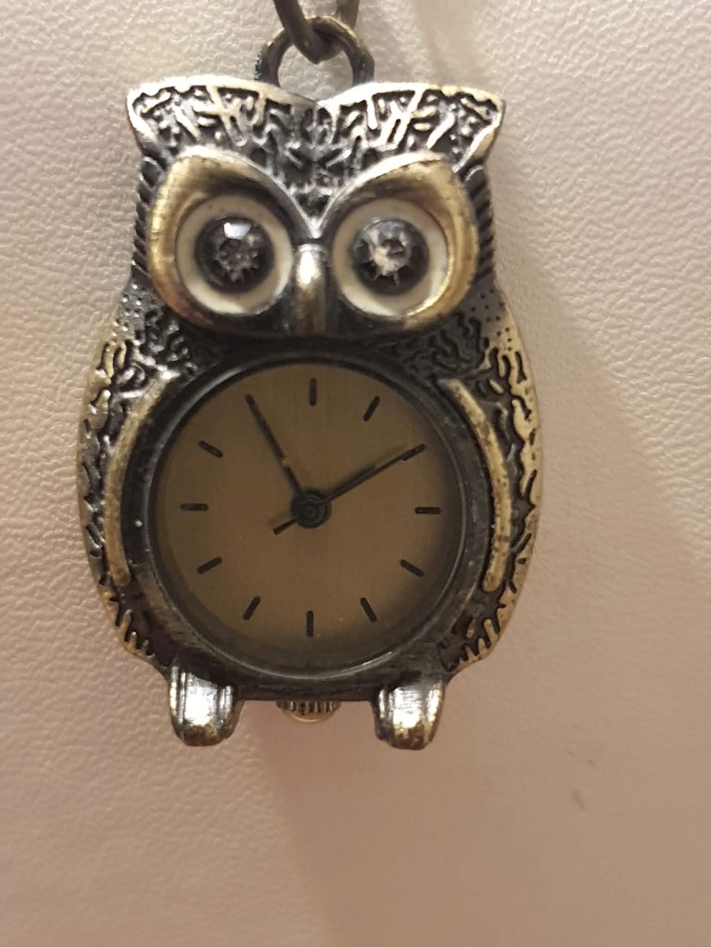 🦋10/$20🦋 Claire's Bronze Owl Pendant Watch w/Necklace